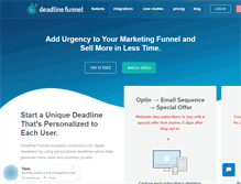 Tablet Screenshot of deadlinefunnel.com